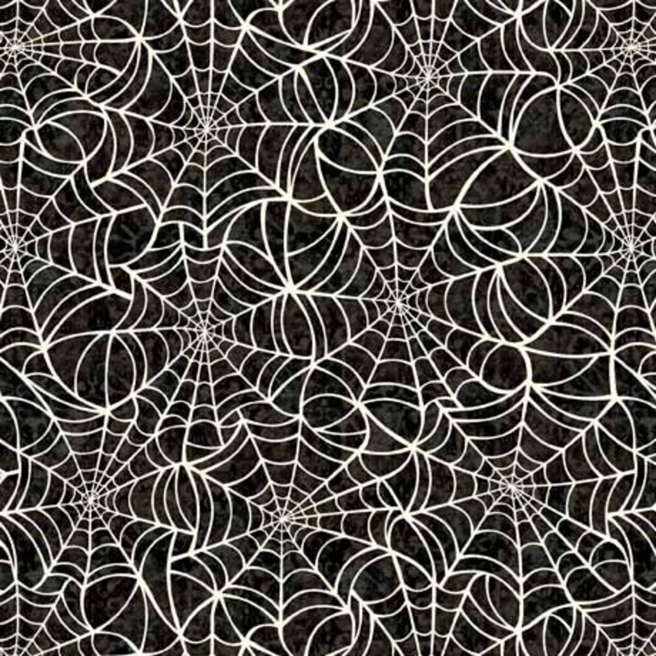 Fabric QT Charcoal Spiderweb Creepsville 108" Wide Back by the Quarter Yard 30206-K-WIDE
